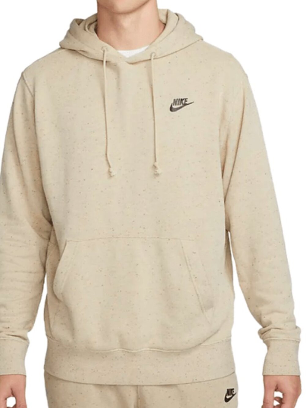 Nike Men's Club Fleece Revival Pullover Hoodie Size Medium Limestone Color